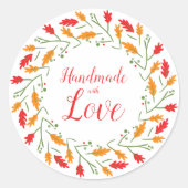 Es etikettiert Artikel Artesanos Handmade Runder Aufkleber (Vorderseite)