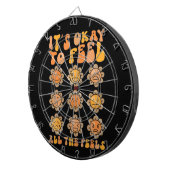 Es fällt ihm ein, alle Gefühle der psychischen Ges Dartscheibe (Vorderseite rechts)