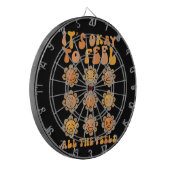 Es fällt ihm ein, alle Gefühle der psychischen Ges Dartscheibe (Vorderseite Links)