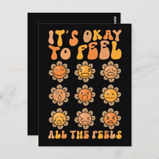 Es fällt ihm ein, alle Gefühle der psychischen Ges Postkarte (Vorne/Hinten)