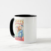 Es fällt mir auf, Cartoon Mann Bowling Tasse (Vorderseite Links)