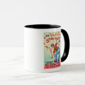 Es fällt mir auf, Cartoon Mann Bowling Tasse (VorderseiteRechts)
