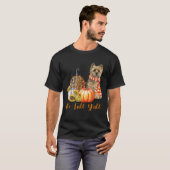 Es fällt Y all Cairn Terrier Dog Leopard Pumpkin T-Shirt (Vorne ganz)