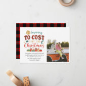 Es fängt an, so viel wie Weihnachten zu kosten Mitteilungskarte (Vorderseite/Rückseite Beispiel)