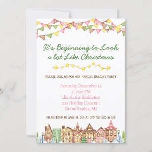 Es fängt an, viel wie Weihnachts-Party auszusehen Einladung