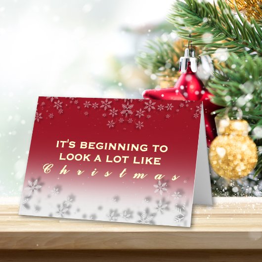 Es fängt an, wie Weihnachten auszusehen