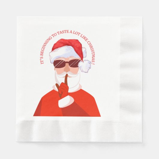 Es fängt an, wie Weihnachten zu schmecken Serviette (Vorderseite)