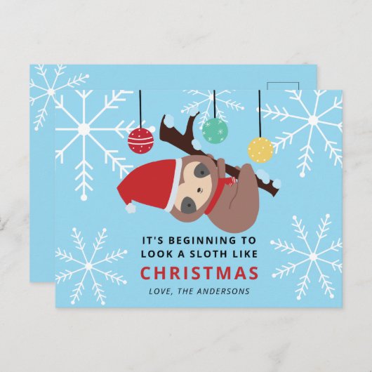 Es fängt an, wie zu Weihnachten Niedlich ein Fault Postkarte (Vorne/Hinten)