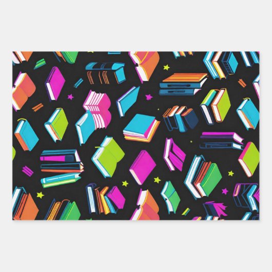 Es farbenfroh zu buchen geschenkpapier set (Vorderseite)