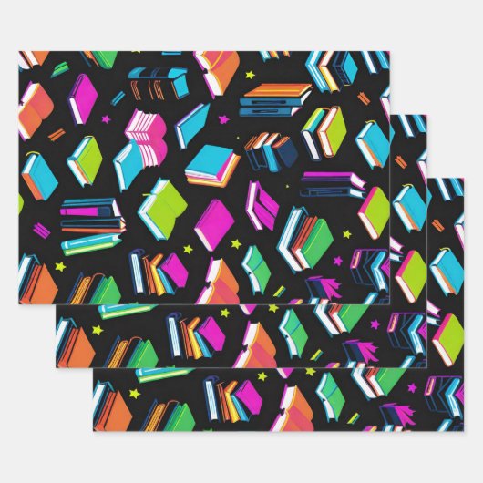 Es farbenfroh zu buchen geschenkpapier set (Set)