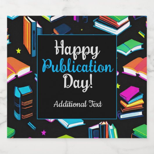 Es farbenfroh zu buchen schaumweinetikett (Einzelnes Label)