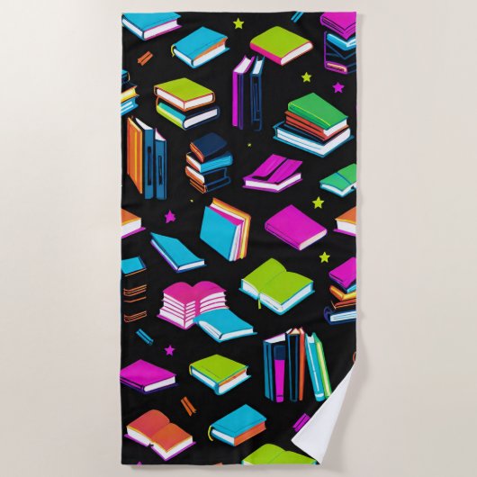 Es farbenfroh zu buchen strandtuch (Vorderseite)