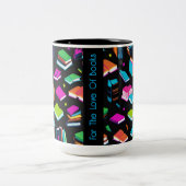 Es farbenfroh zu buchen zweifarbige tasse (Mittel)