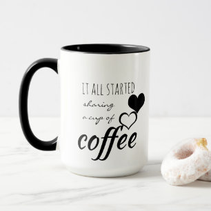 Es fing alles an, eine Tasse Kaffee zu teilen