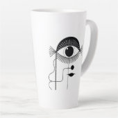 Es freut mich, Sie Abstrakte Gesichtskunst zu sehe Milchtasse (Rechte Ecke)