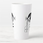 Es freut mich, Sie Abstrakte Gesichtskunst zu sehe Milchtasse (Vorderseite)