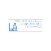 Es fügt die Briefmarke der selbstfarbigen Adresse Permastempel (Design)