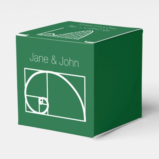 Es fügt sich in das Feld "Grüne Gunst" ein Geschenkschachtel (Vorderseite)