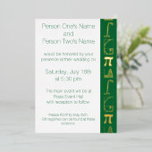 Es fügt sich in die "Grüne Foil Einladung" hinzu Folieneinladung (Stehend vorne)