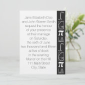 Es fügt sich in die Schwarze Hochzeit Einladung hi (Stehend Vorderseite)