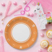 Es fügt sich in Orange Paper Plate hinzu Pappteller (Party)