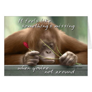 Es fühlt sich an wie etwas Vermisstes Karte