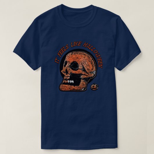 Es fühlt sich an wie Halloween-Mini-Kürbis T-Shirt (Design vorne)