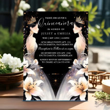 Es Fun Joy Lily Twin Doppelte doppelte Quinceanera