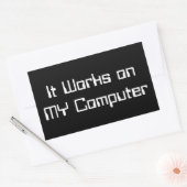 Es funktioniert mit meinem Computer Sticker art (Umschlag)