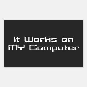 Es funktioniert mit meinem Computer Sticker art