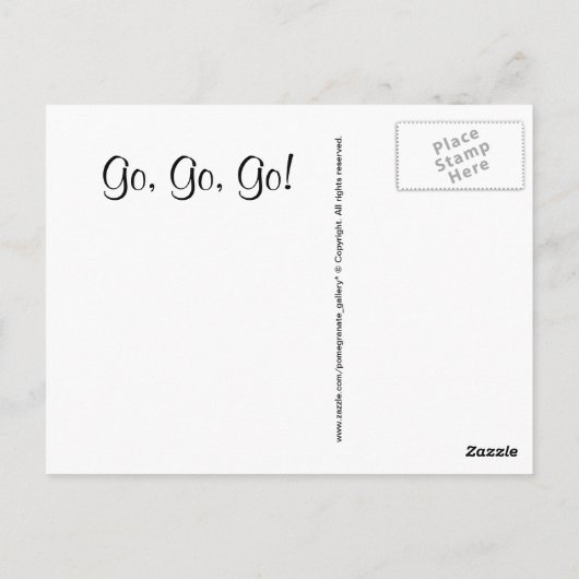 Es funktioniert postkarte (Rückseite)