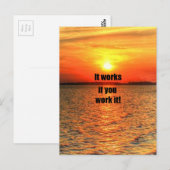 Es funktioniert, wenn man es macht postkarte (Vorne/Hinten)