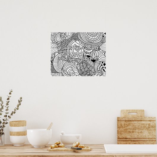 Es funktioniert, wenn Sie Abstrakte Musterfarben b Poster (Küche)