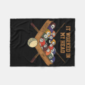 Es funktionierte in meinem Kopf Billard Geschenk 8 Fleecedecke (Vorderseite (Horizontal))