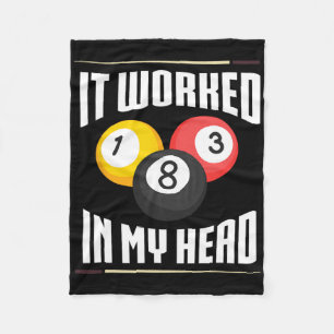 Es funktionierte in meinem Kopf Billiard Pool Bill Fleecedecke