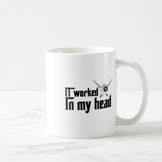 Es funktionierte in meinem Kopf - Billiard Pool Pl Kaffeetasse (Rechts)