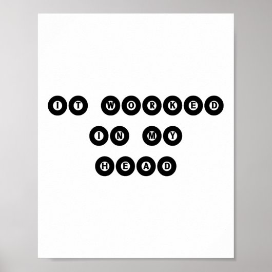 Es funktionierte in meinem Kopf - Billiard Pool Pl Poster (Vorne)