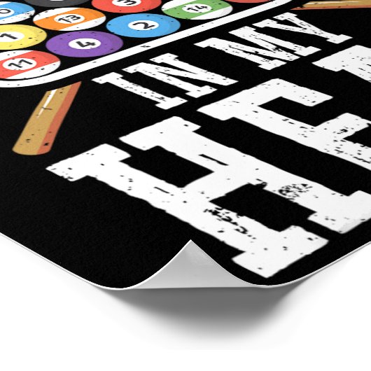 Es funktionierte in meinem Kopf Funny Pool Billiar Poster (Ecke)