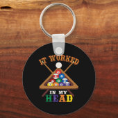 Es funktionierte in meinem Kopf Funny Snooker Bill Schlüsselanhänger (Vorderseite)