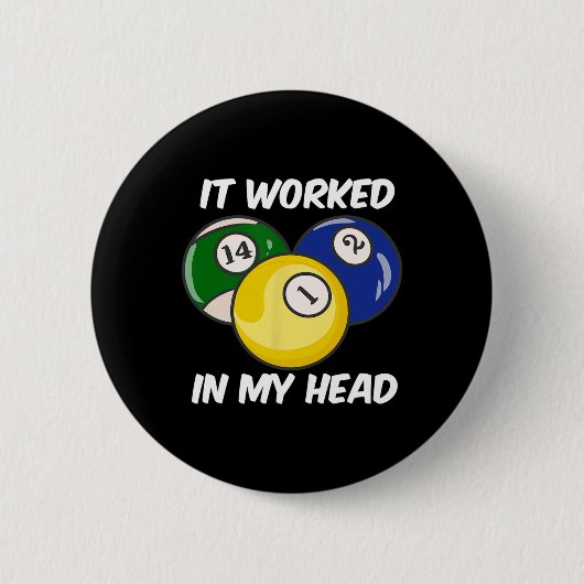 Es funktionierte in meinem Kopf Zitat Funny Billia Button (Vorderseite)