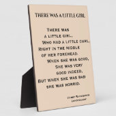 ES GAB EIN KLEINES MÄDCHENGedicht Fotoplatte (Seite)