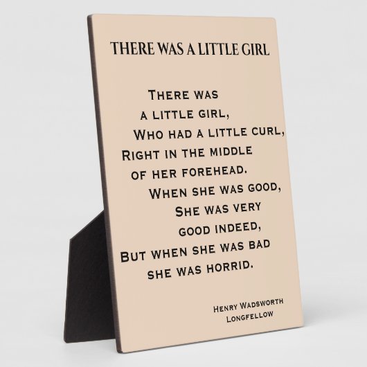 ES GAB EIN KLEINES MÄDCHENGedicht Fotoplatte (Seite)