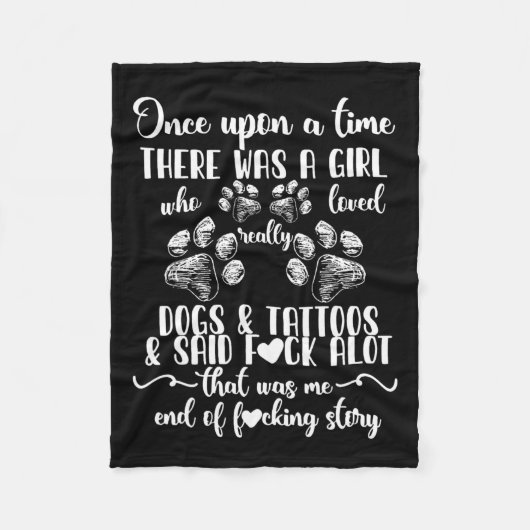 Es gab ein Mädchen, das Hund & Amp wirklich liebte Fleecedecke (Vorderseite)