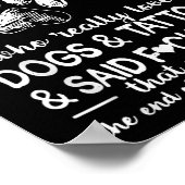 Es gab ein Mädchen, das Hunde und Tattoos wirklich Poster (Ecke)