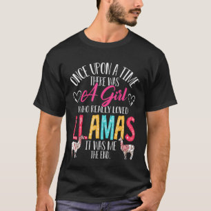 Es gab ein Mädchen, das Lamas süße Lamas wirklich  T-Shirt