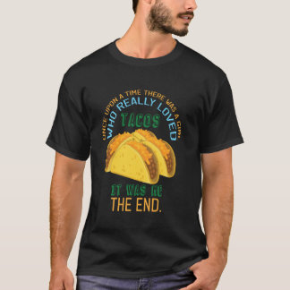 Es gab ein Mädchen, das Tacos lustigen mexikanisch T-Shirt