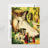 Es gab eine alte Frau, die in einem Schuh lebte Postkarte (Vorne/Hinten)