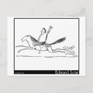 Es gab eine alte Person, die sich befand Postkarte