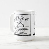 Es gab eine alte Person von Anerley Kaffeetasse (Vorderseite Links)