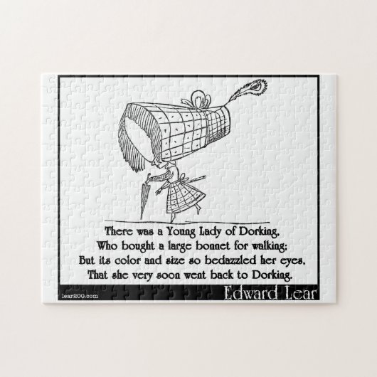 Es gab eine junge Dame von Dorking Puzzle (Horizontal)